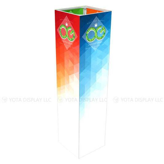 Light Box Column, 3'(L) x 3'(W) x 12'(H) | 0.9m(L) x 0.9m(W) x 3.6m(H)