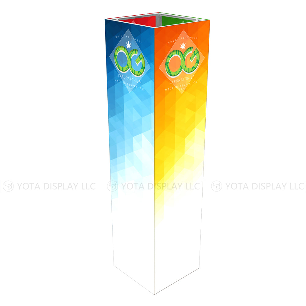 Light Box Column, 3'(L) x 3'(W) x 12'(H) | 0.9m(L) x 0.9m(W) x 3.6m(H)