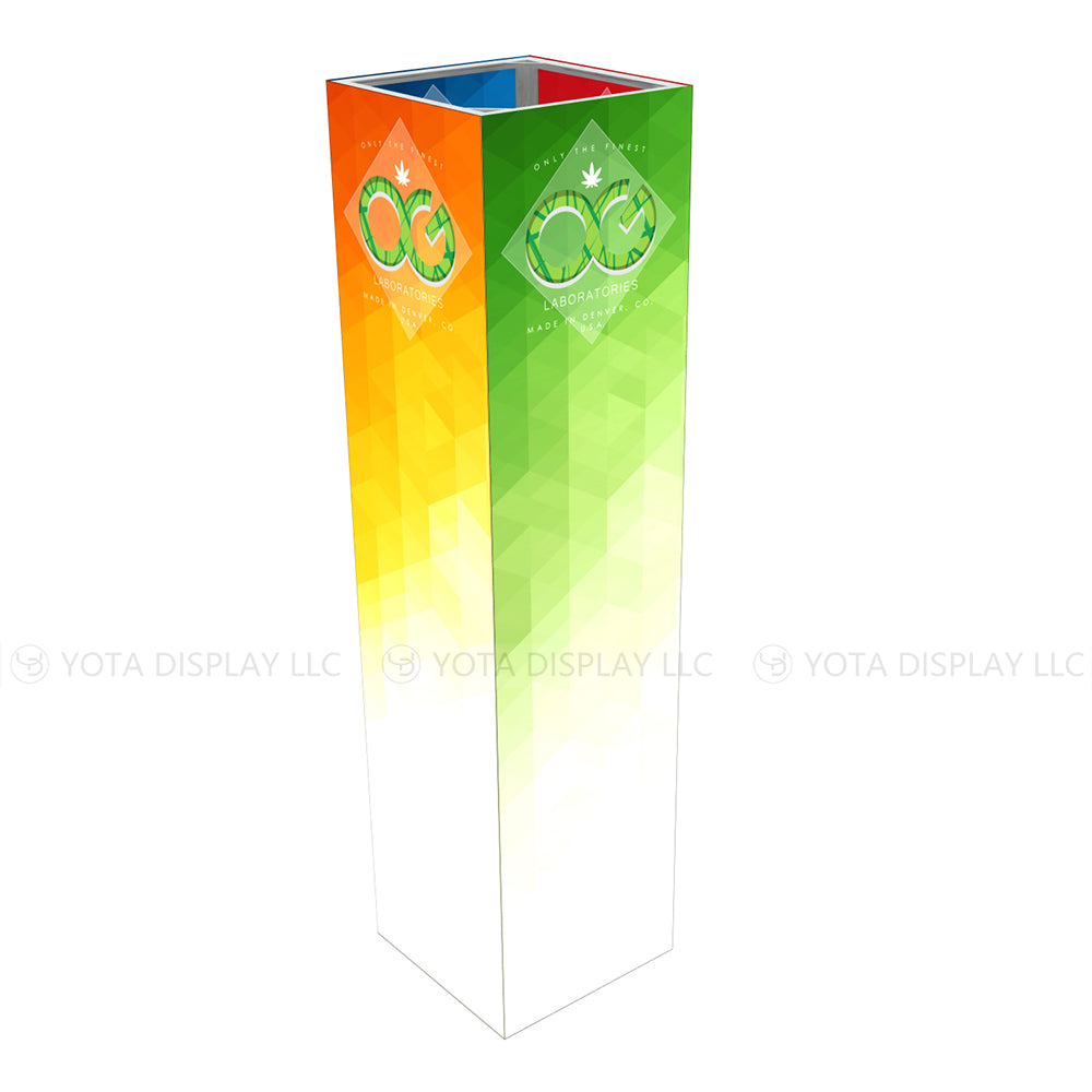 Light Box Column, 3'(L) x 3'(W) x 12'(H) | 0.9m(L) x 0.9m(W) x 3.6m(H)